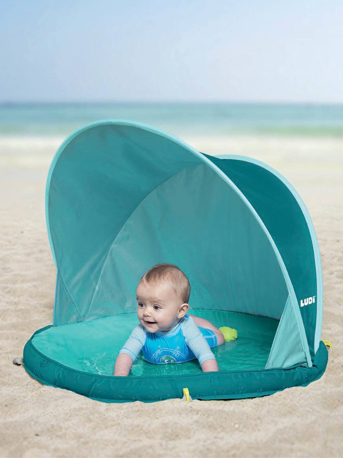 Tente anti-UV Abribaby LUDI bleu