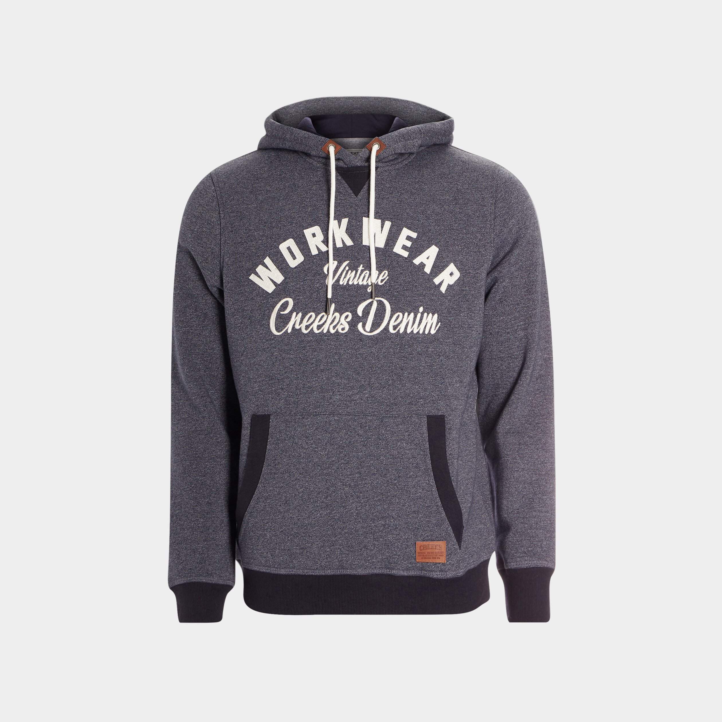 Sweat à capuche hoodie Creeks bleu gris homme | La Halle