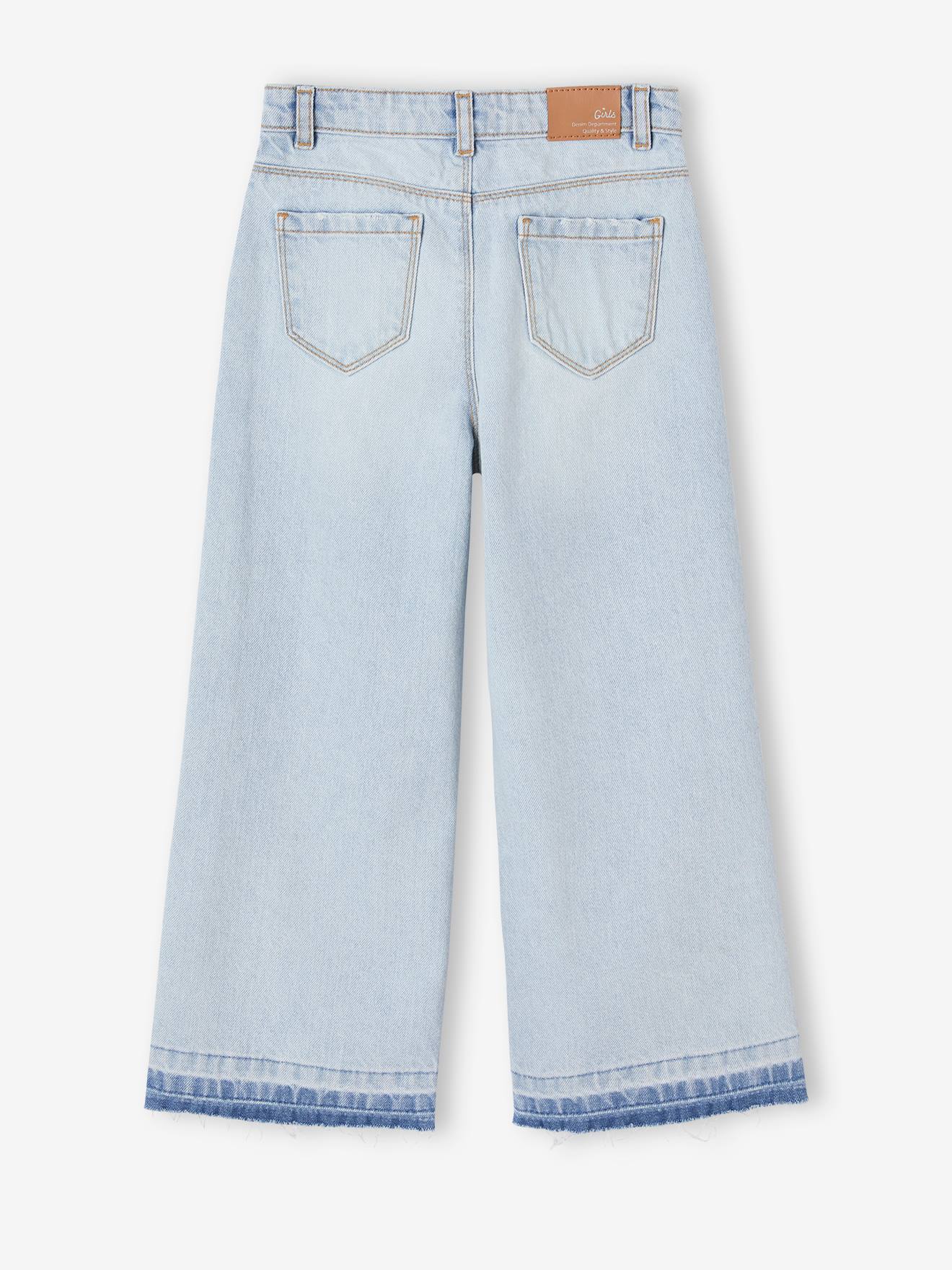 Vertbaudet Mädchen Flare-Jeans - anthrazit