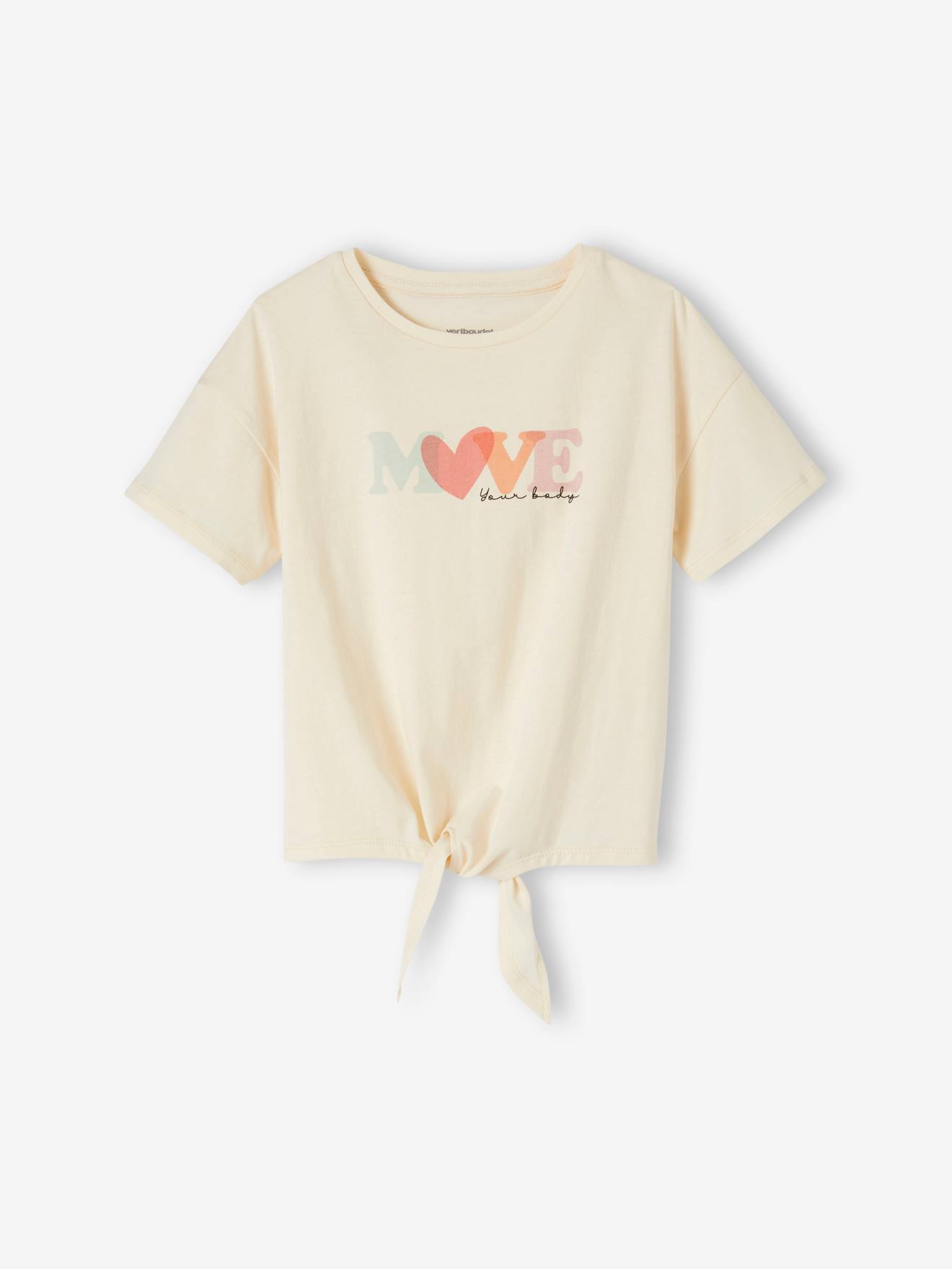 Vertbaudet Mädchen Sport-Set: T-Shirt & 3/4-Leggings - grau meliert