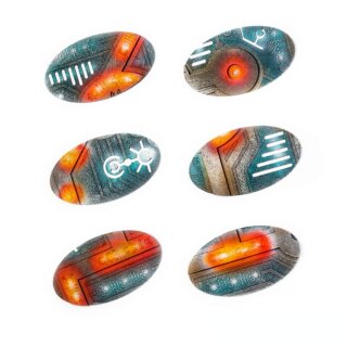 Nekropolis 75x42 mm Oval Base Toppers (6)