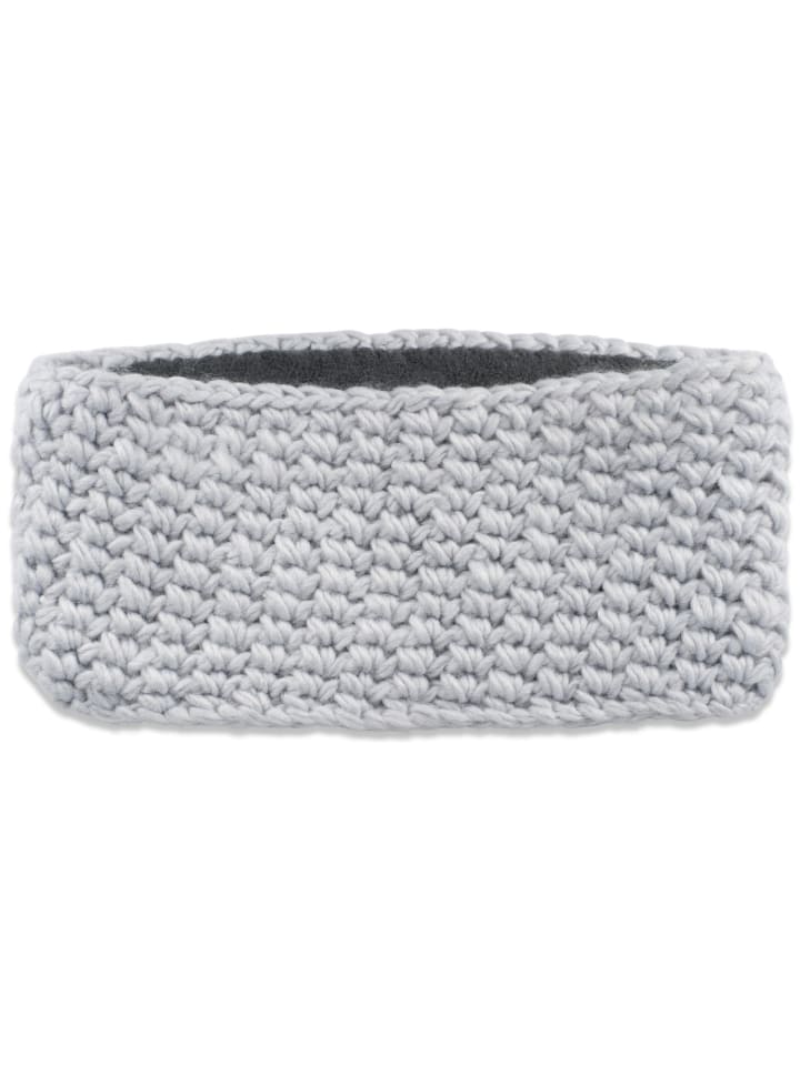 styleBREAKER Gehäkeltes Stirnband in Hellgrau günstig kaufen onesize
