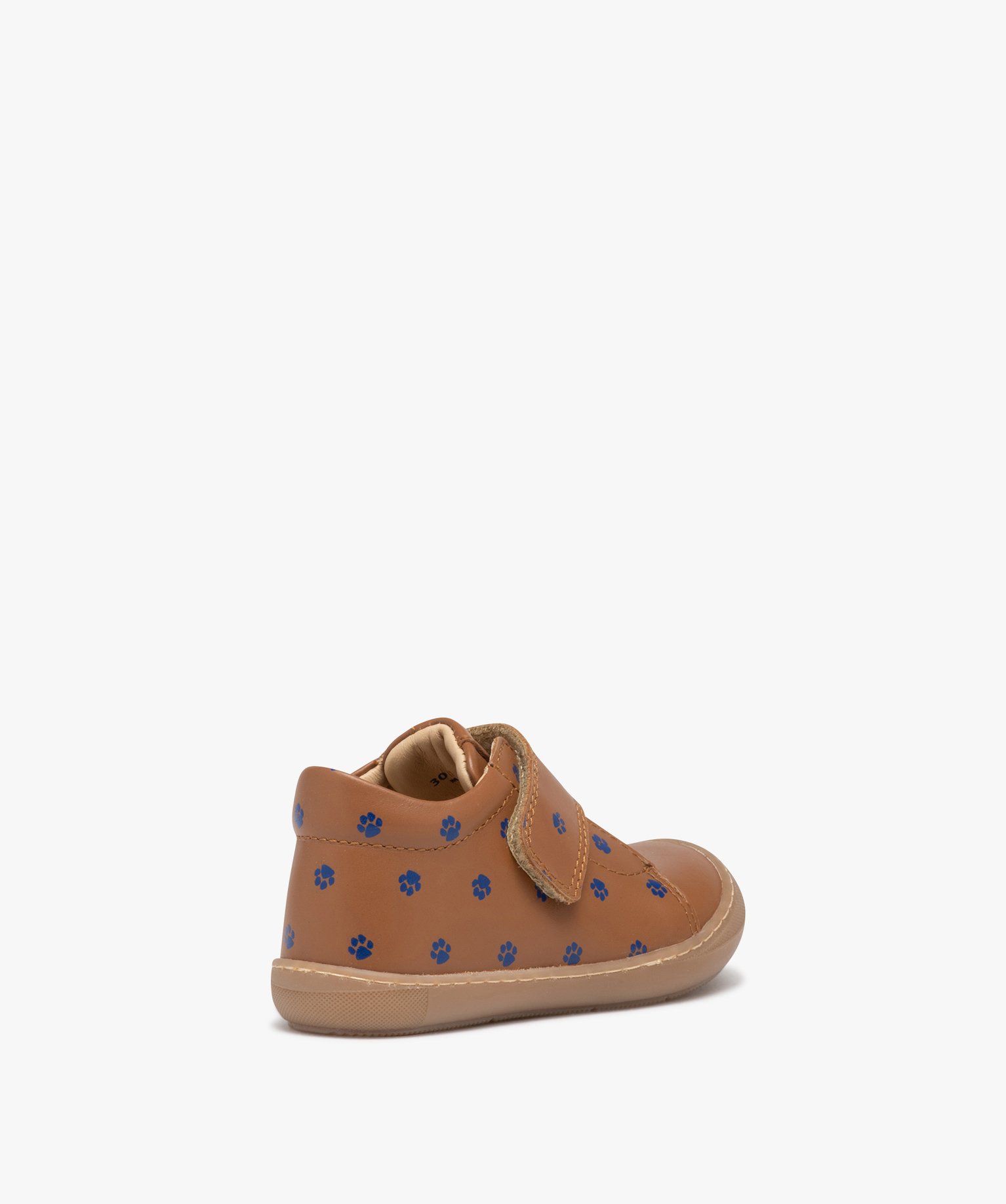 Chaussure premiers pas bébé Garçon à scratch imprimé pa... camel | GEMO