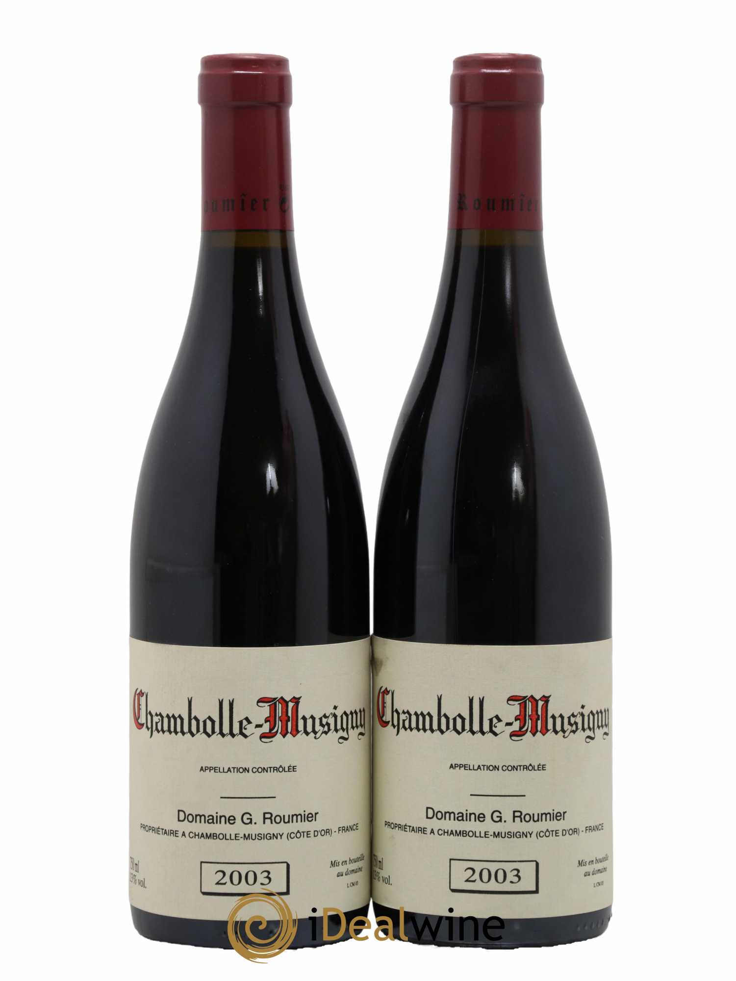 Chambolle-Musigny Georges Roumier (Domaine)  2003 - Lot de 2 Bouteilles