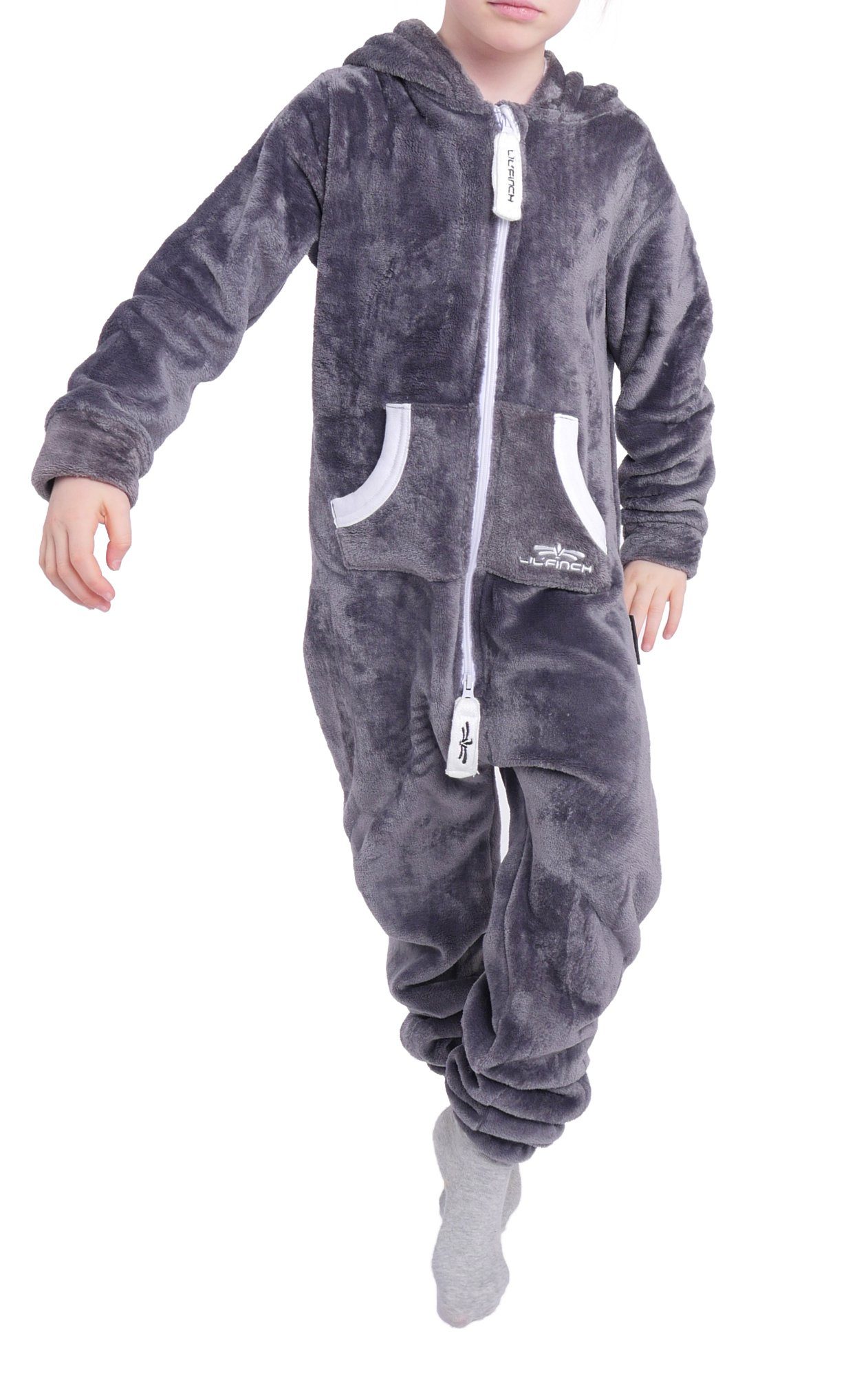 LIL'FINCH Jumpsuit Kinder LIL'Teddy F2004 Jungen Mädchen Overall Teddy Fleece