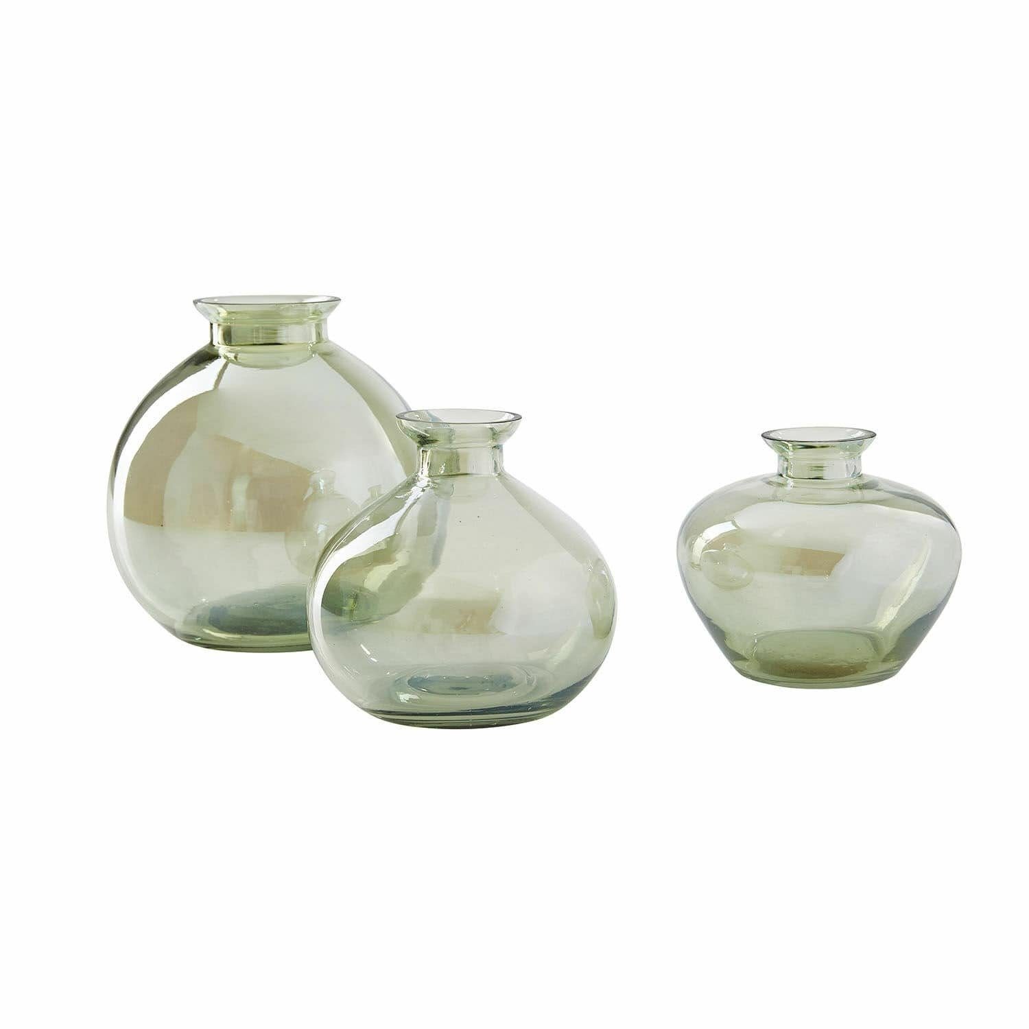 Mirabeau Tischvase Vase 3er Set Caleb grün