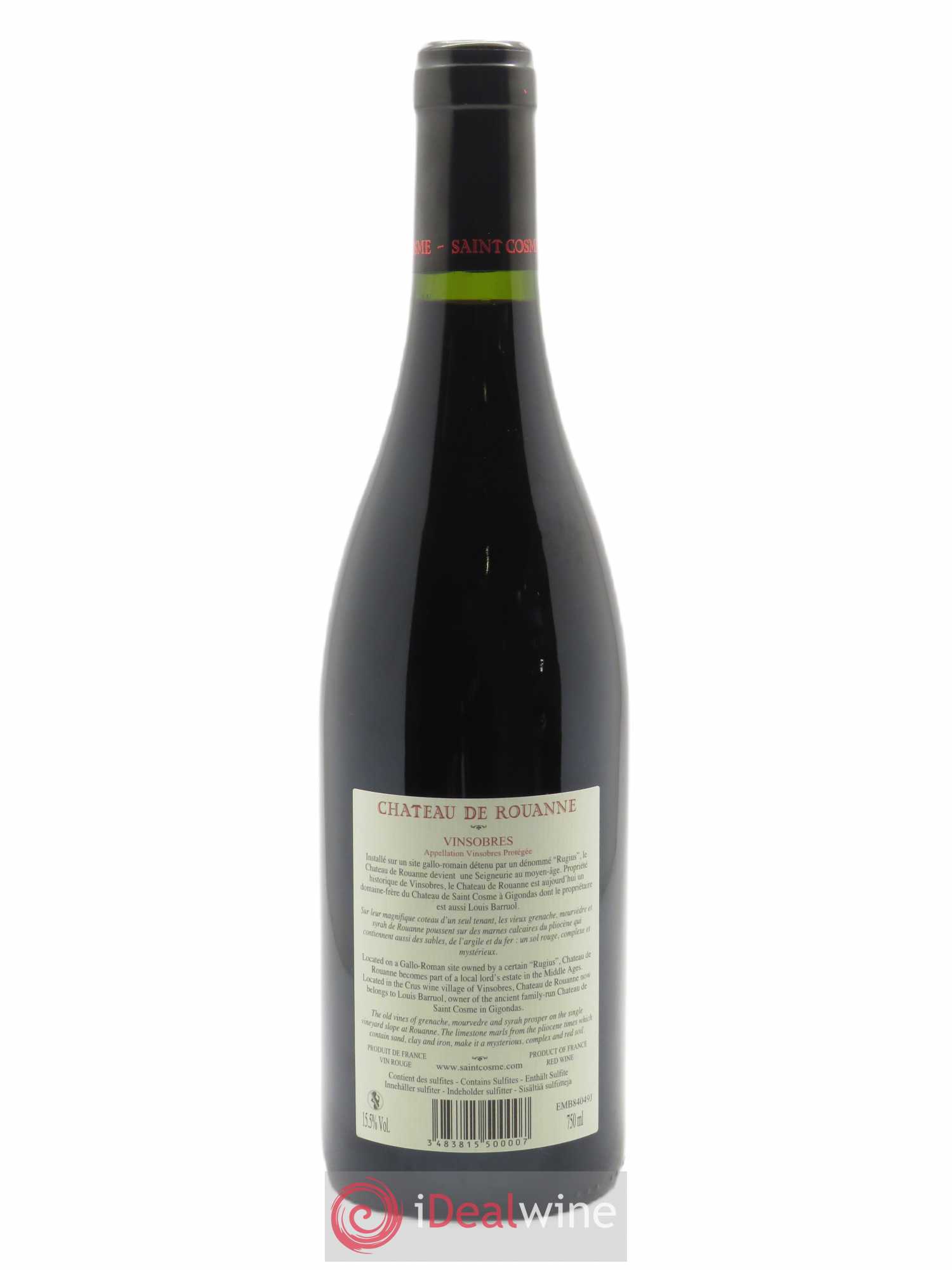Vinsobres Château de Rouanne  2020 - Lot de 1 Bouteille