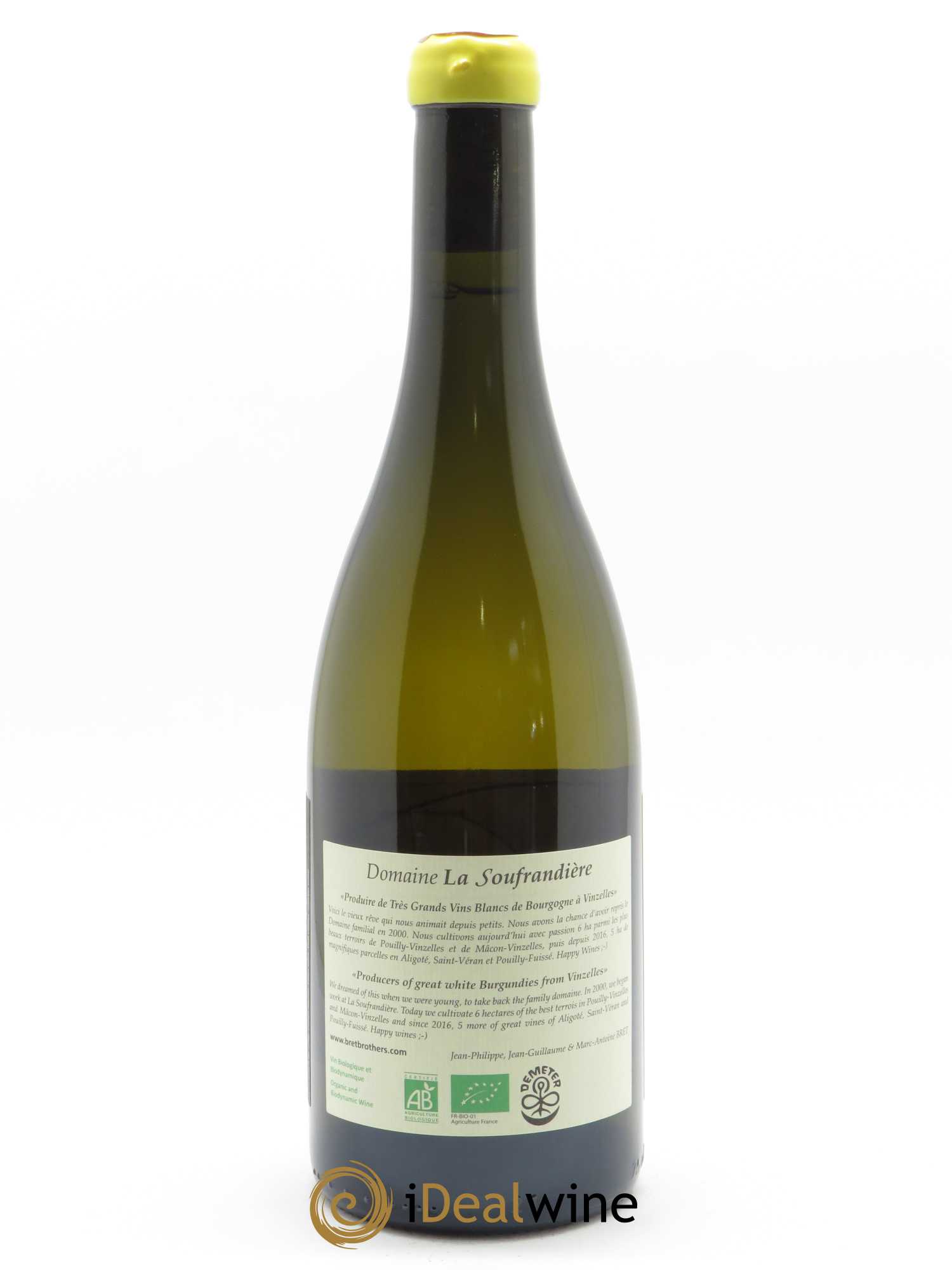 Saint-Véran La Bonnode Cuvée Ovoïde La Soufrandière - Bret Brothers  2019 - Lot de 1 Bouteille