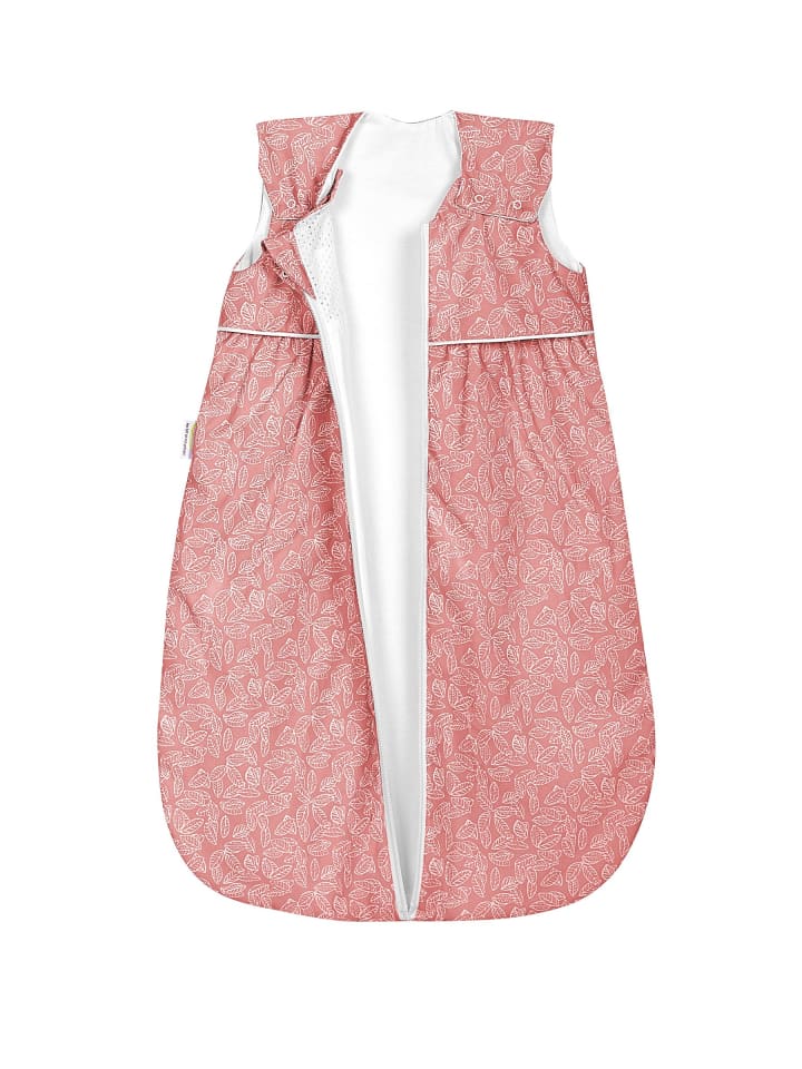 Kinderhaus Blaubär Odenwälder Sommer Schlafsack Anni light white leaves TOP in Cranberry günstig kaufen 70