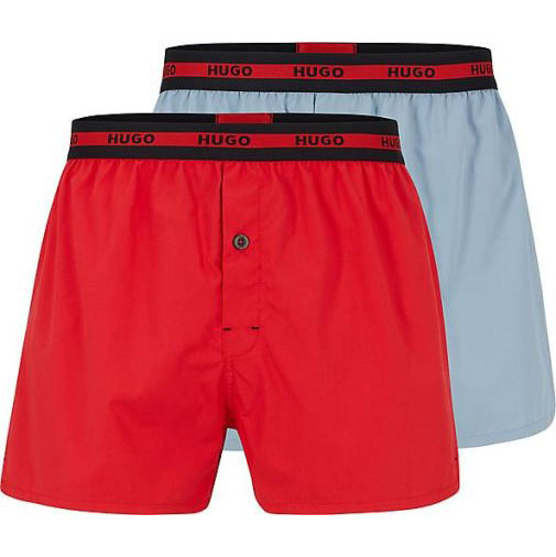 HUGO Web-Boxershorts 2er Pack