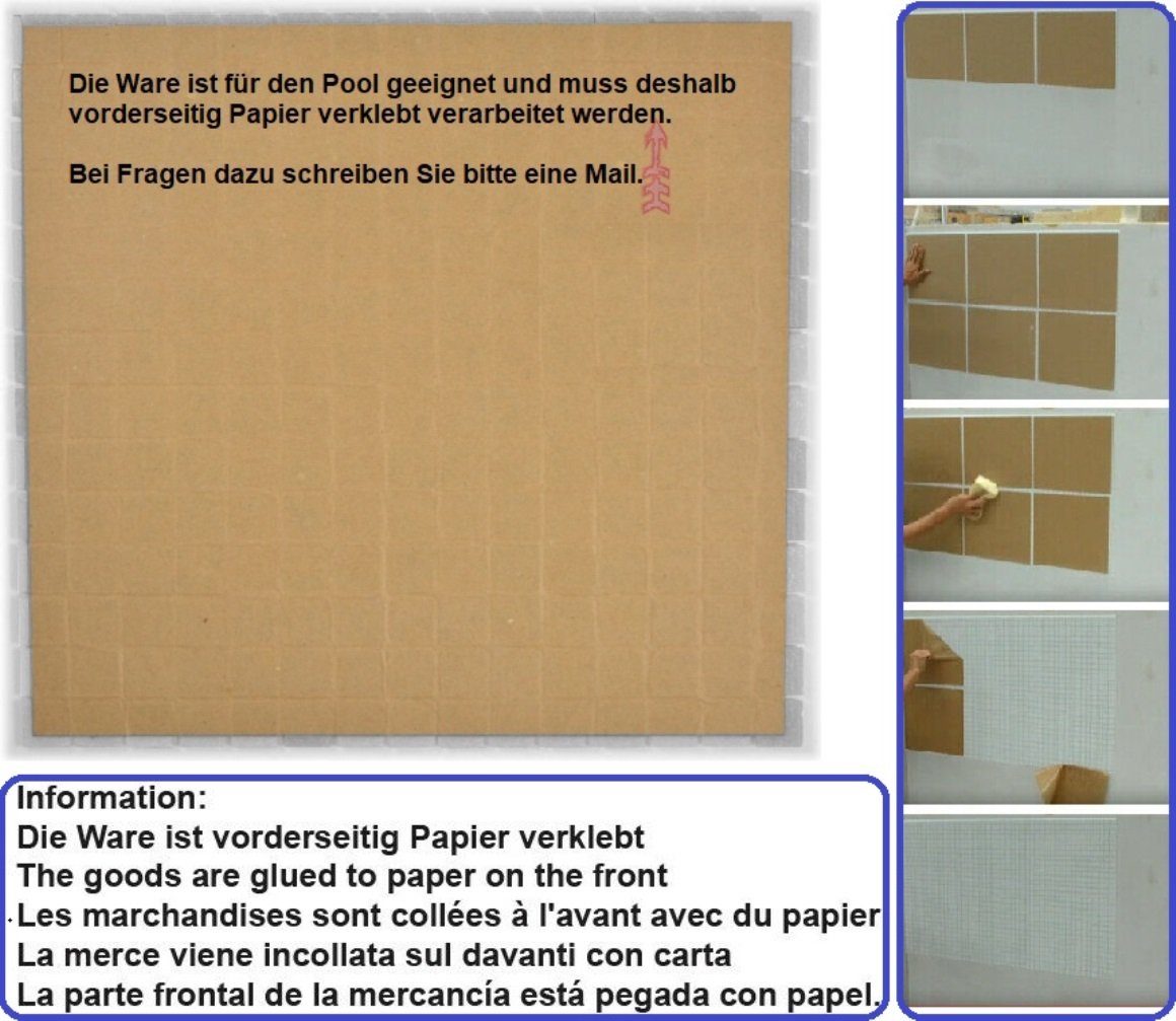 Mosani Mosaikfliesen Quadratisches Glasmosaik Mosaikfliesen dunkelbraun glänzend