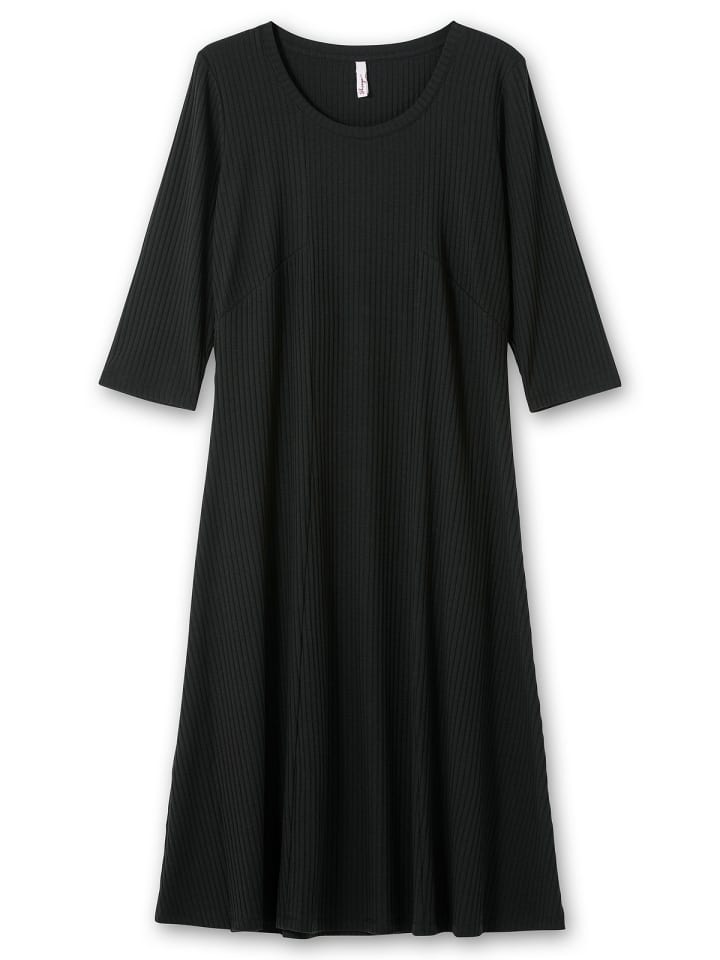 sheego Shirtkleid in schwarz günstig kaufen 44