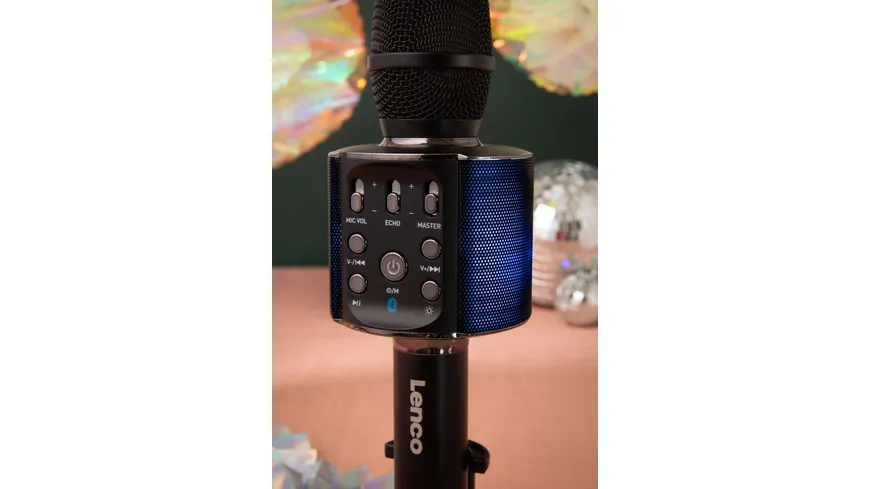 Lenco Karaoke-Mikrofon BMC-090BK - schwarz