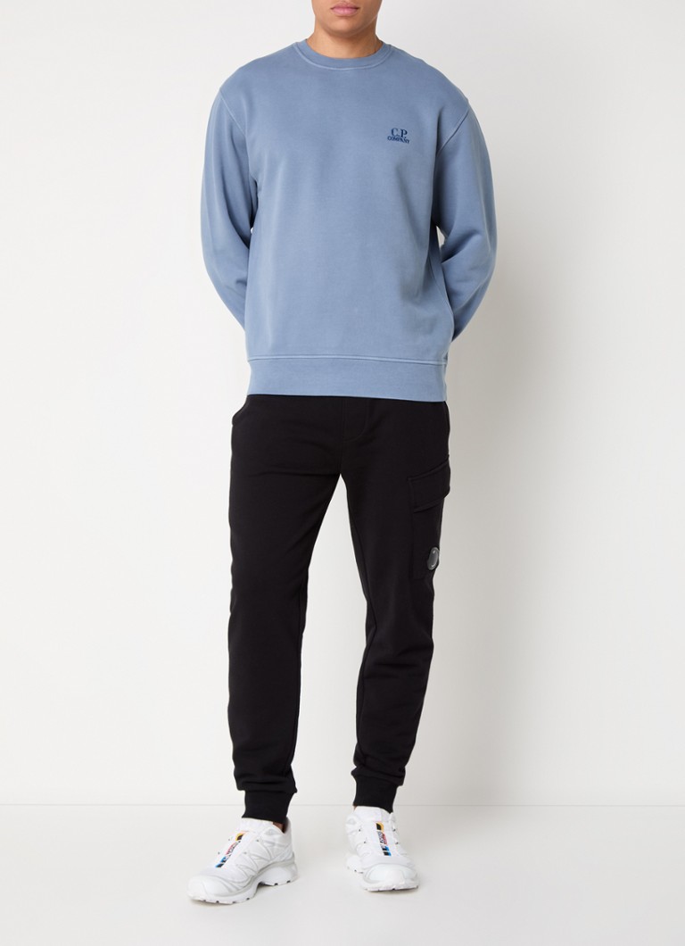 CP Company Diag sweater with logo embroidery