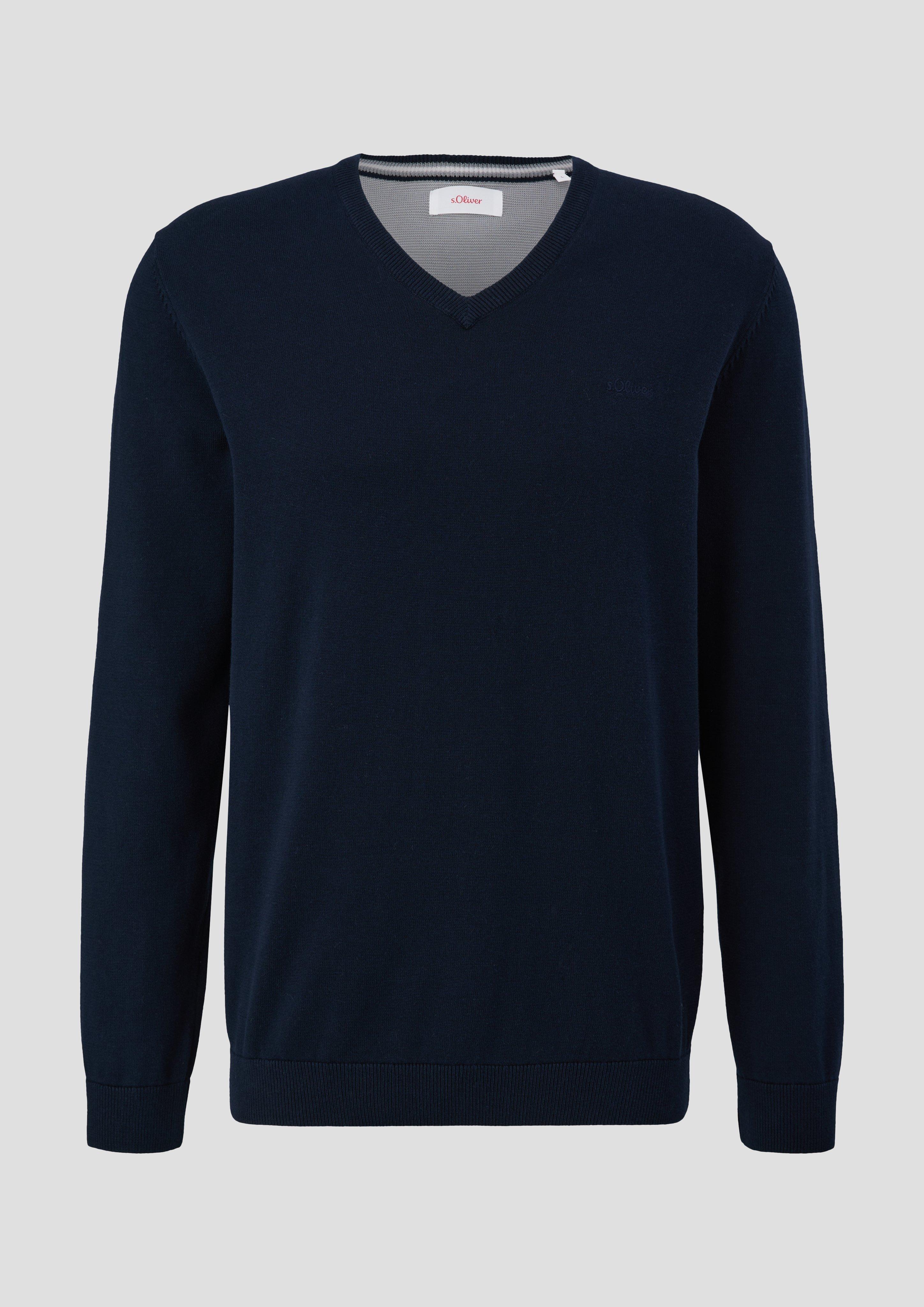 Strickpullover mit Logostickerei  2143174-5978