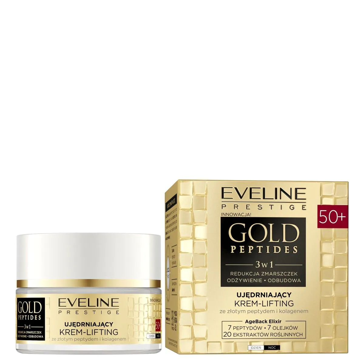 Eveline Gold Peptides učvršćujuća krema za lifting 50+ za dan i noć