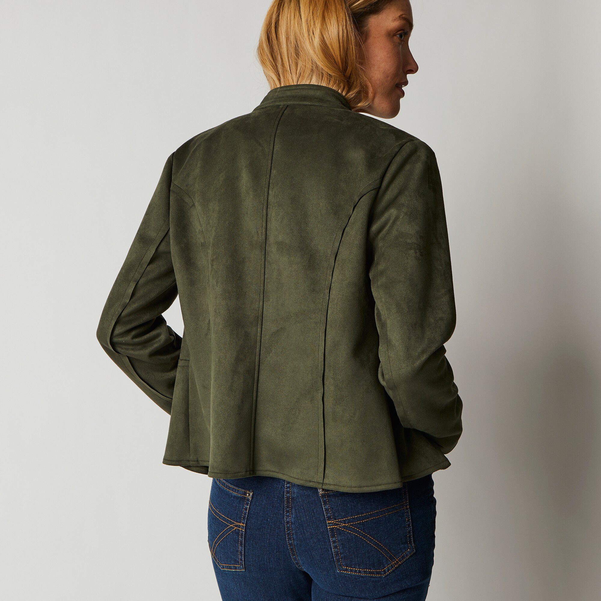 Veste officier suédine