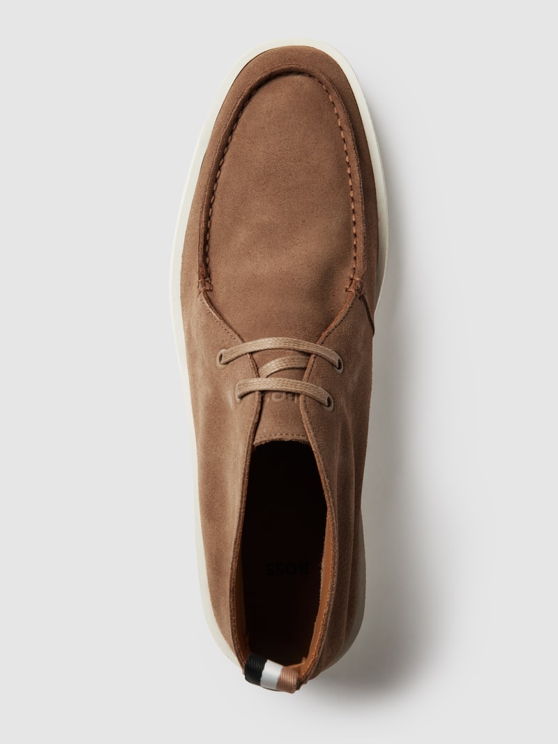 Herren Halbschuhe aus echtem Leder mit Schnürung Modell 'Clay' in sand