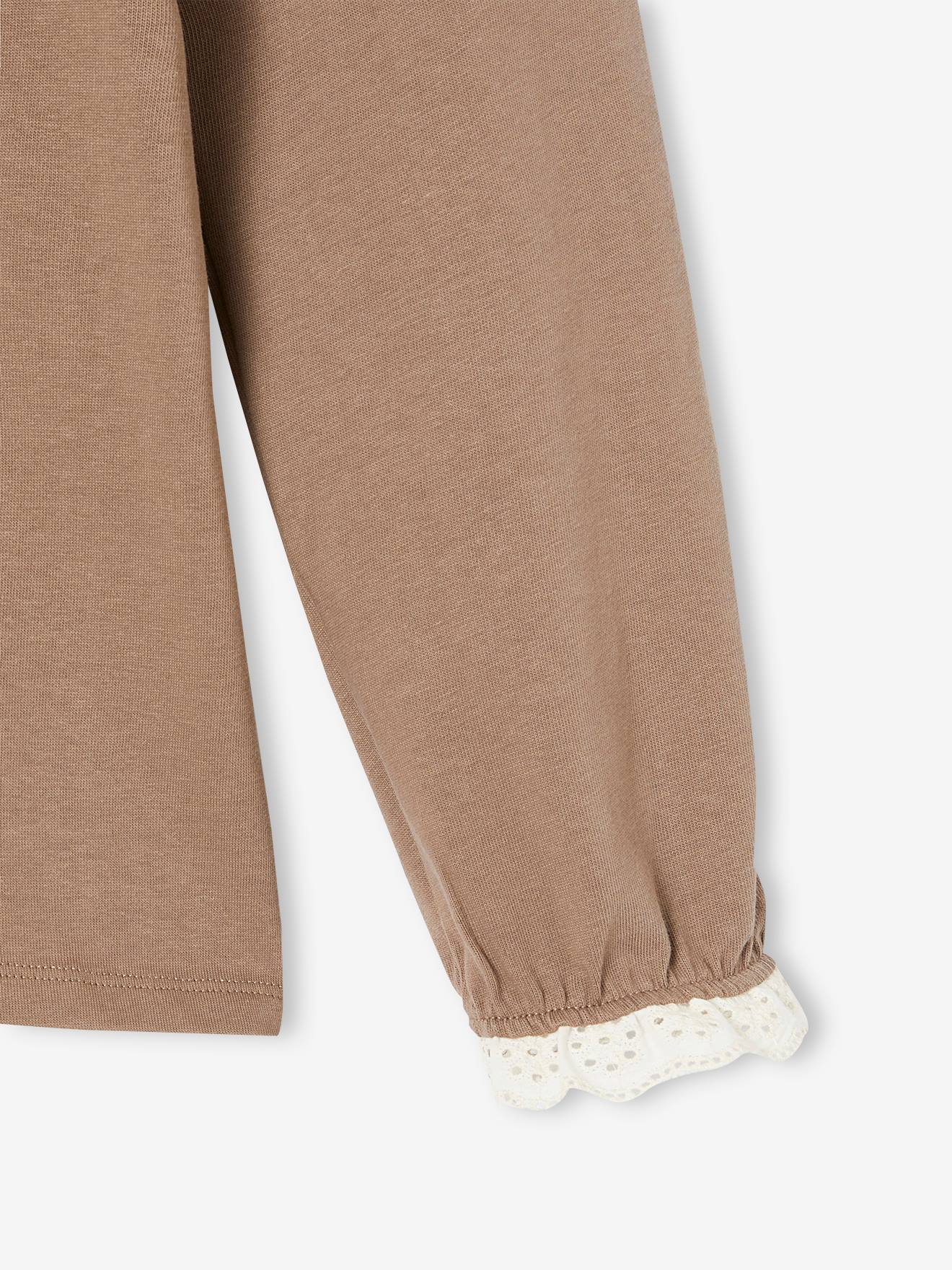 Vertbaudet Umstands-Shirt mit 2 Tragevarianten - graubeige