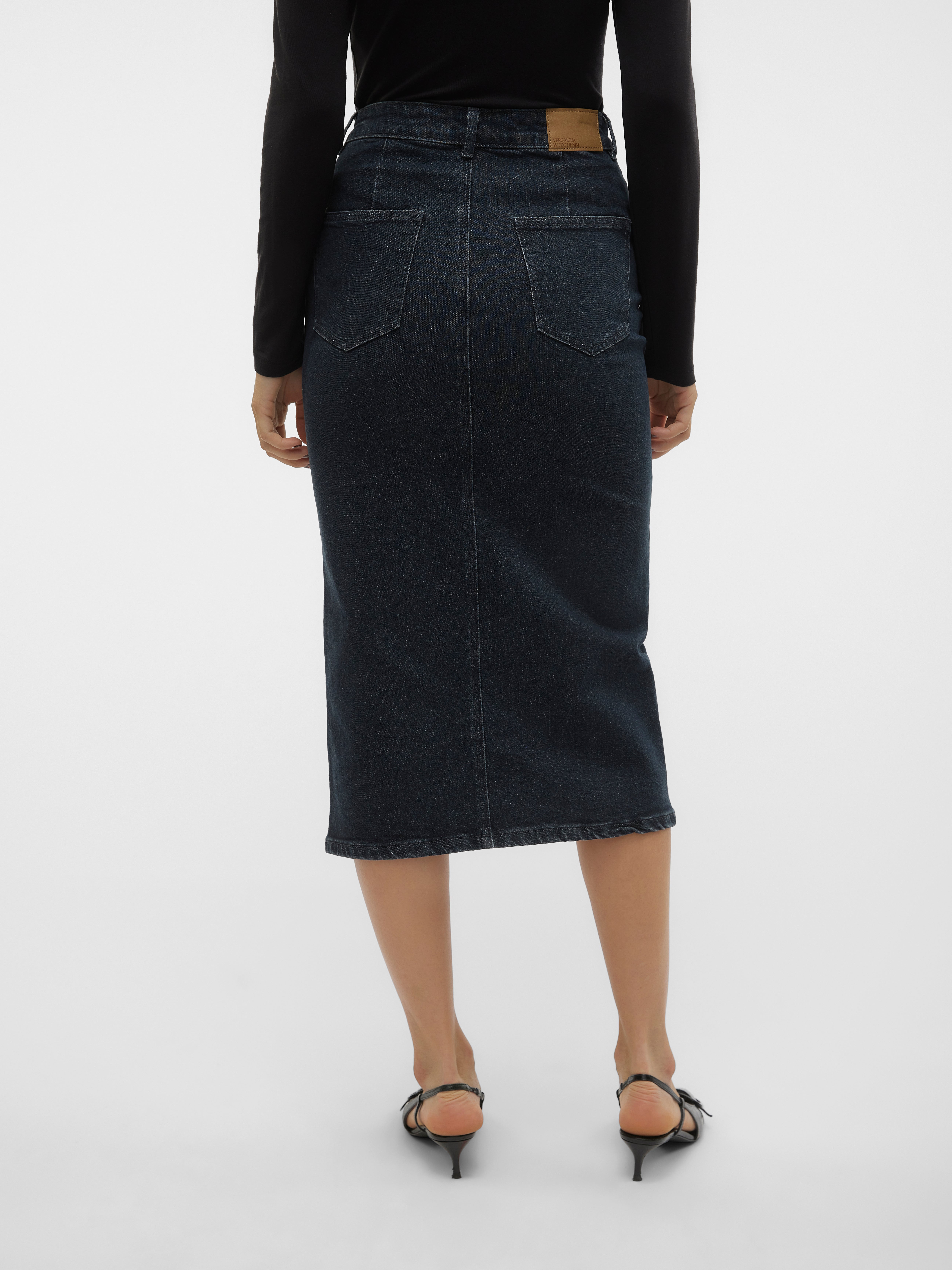 VMVERI Hohe Taille Langer Rock