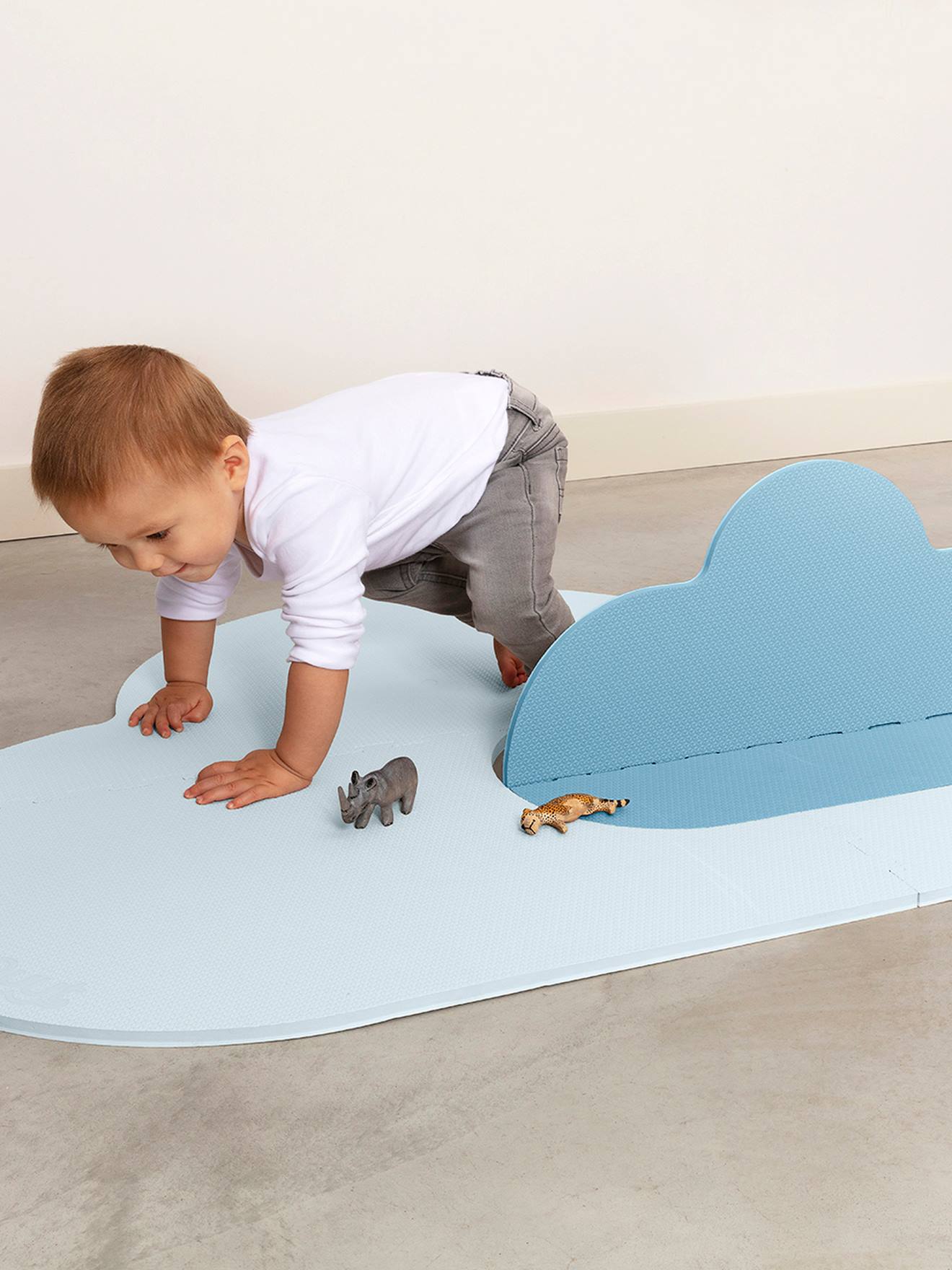 Quut Kleiner Baby Spielteppich WOLKE QUUT - mehrfarbig