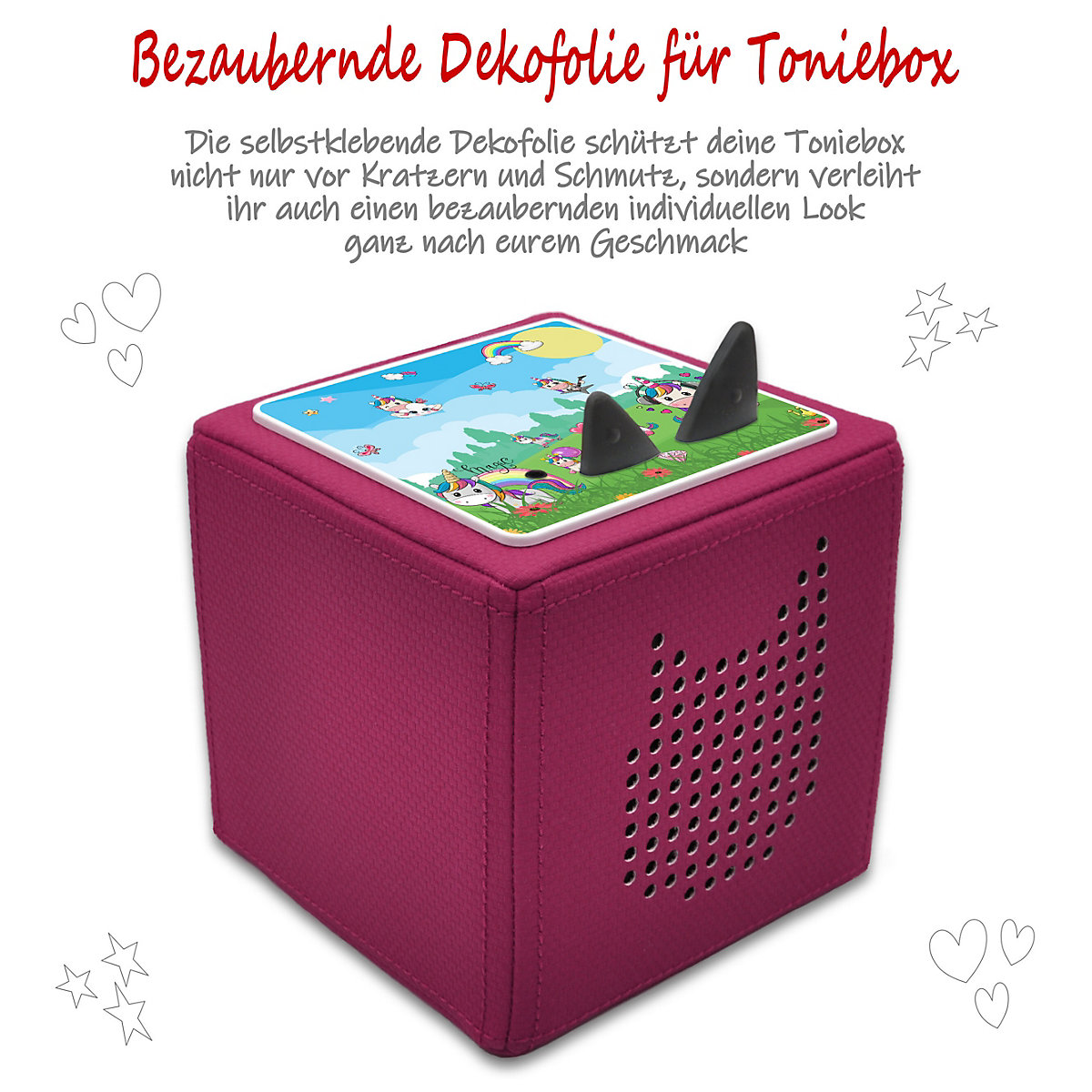 Schutzfolie für Toniebox, Dekofolie für Toniebox, Toniebox Aufkleber