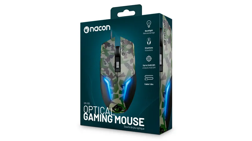 NACON PC Gaming Mouse GM-105 [forest camo]