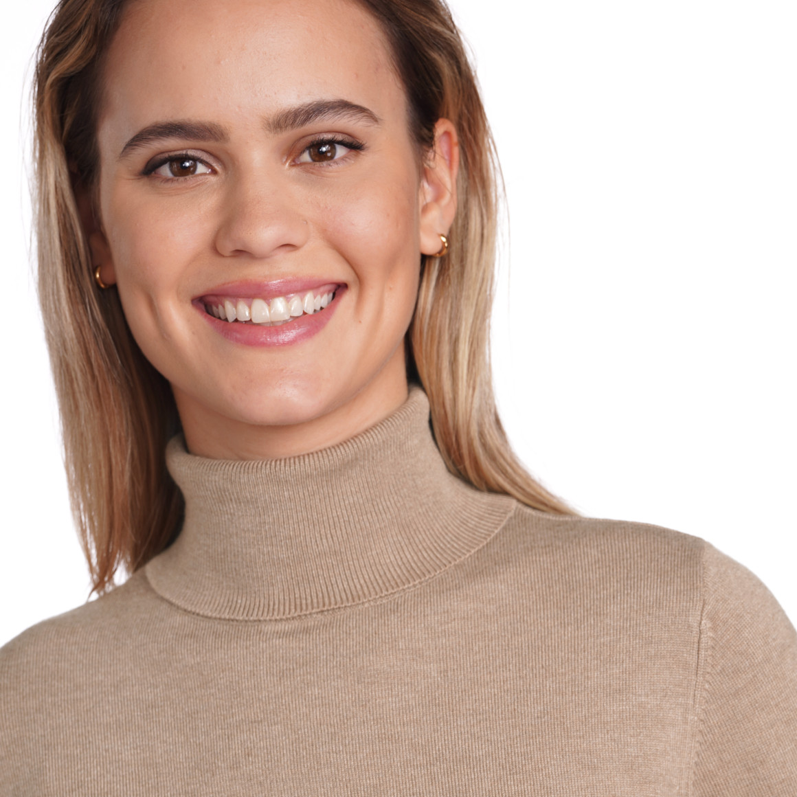 Damen Rollkragenpullover aus Feinstrick