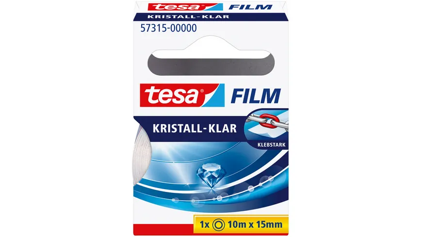tesafilm® Kristall-Klar 10m x 15mm 10 m