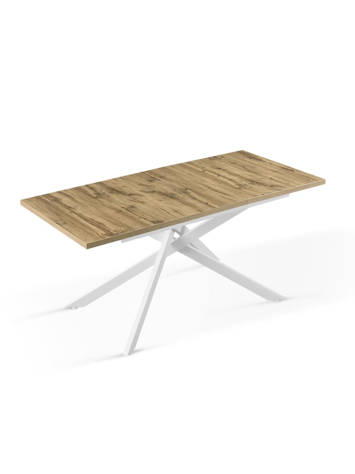 B&D Home Ausziehstisch BEA in Natureiche - (B)120-160 x (H)76 x (T)80 cm günstig kaufen onesize