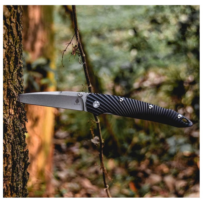Kizer Silver Black, Taktische Messer. Designer Kizer. (Kizer Messer).