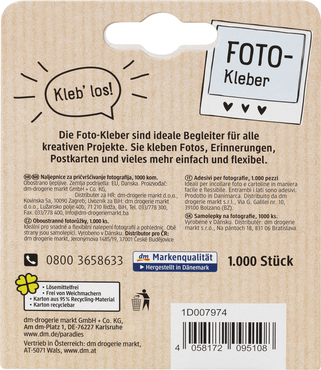 Fotokleberset, 1 St