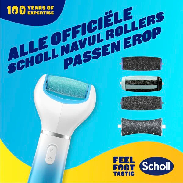Dr. Scholl's Velvet Smooth sähköinen jalkaviila, sininen