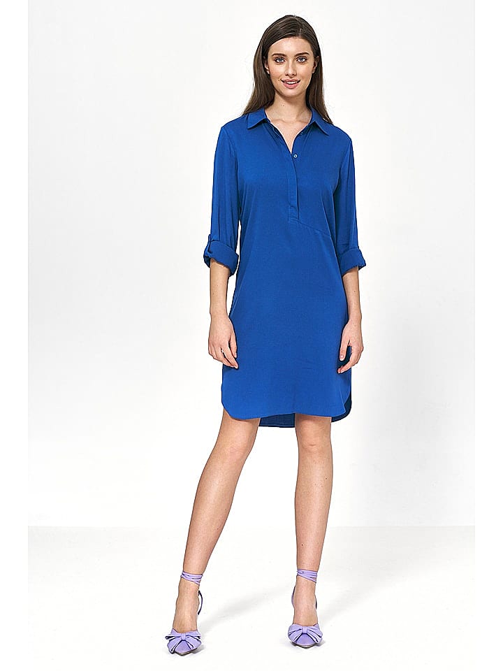 Nife Kleid in Blau günstig kaufen 40