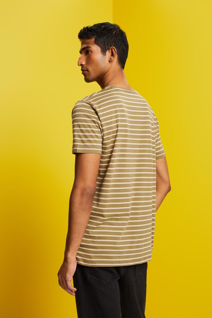 Gestreiftes Jersey T-Shirt, 100 % Baumwolle
