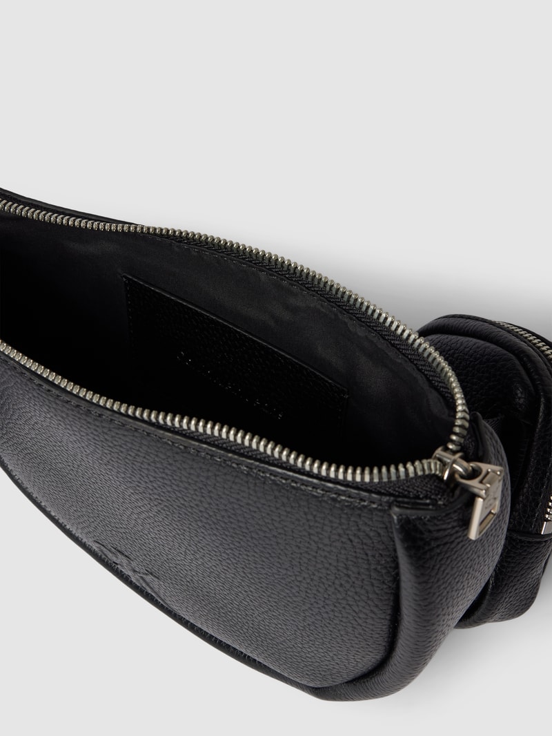 Bauchtasche mit Logo-Detail Modell 'CONNECTED' in black