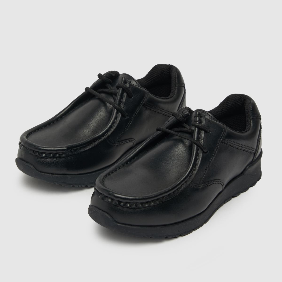 schuh svarta learn-förkläde pojkar juniorskor