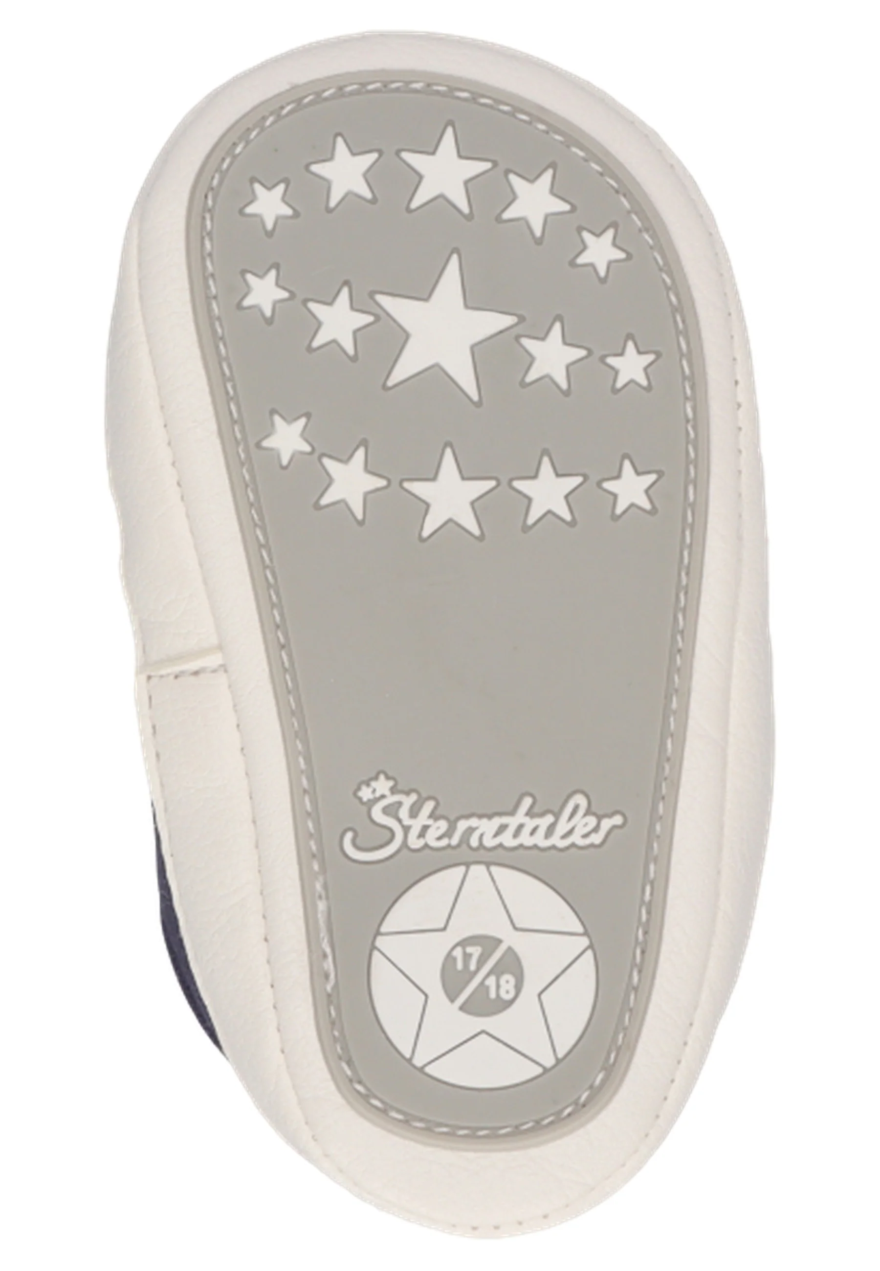 Babyschuh aus Kunstleder und Canvas im Farbmix