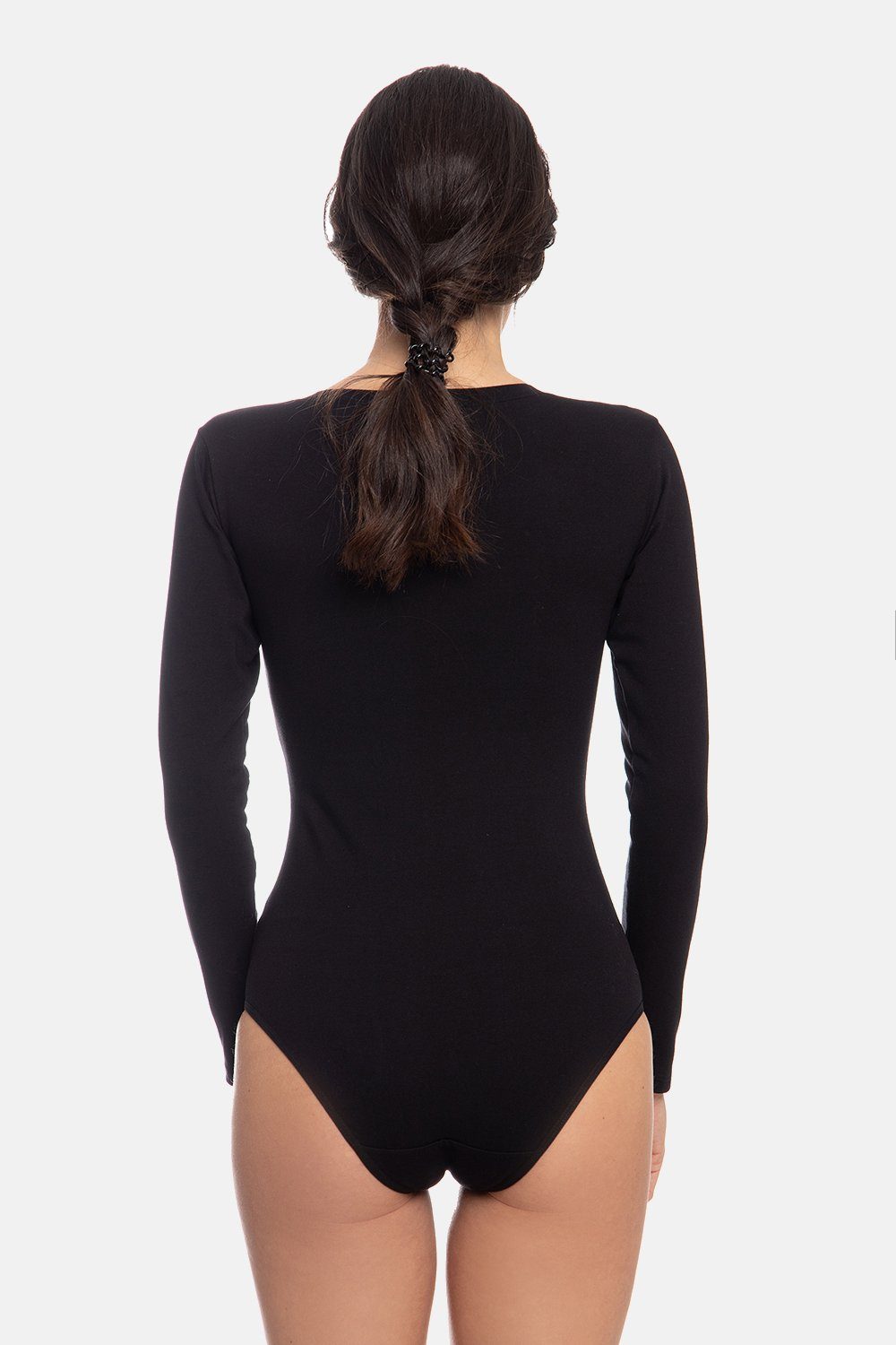 Evoni Body Langarmbody mit V-Ausschnitt