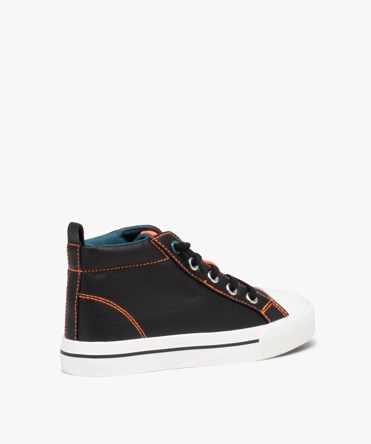 Baskets Garçon mid-cut déperlantes noir | GEMO