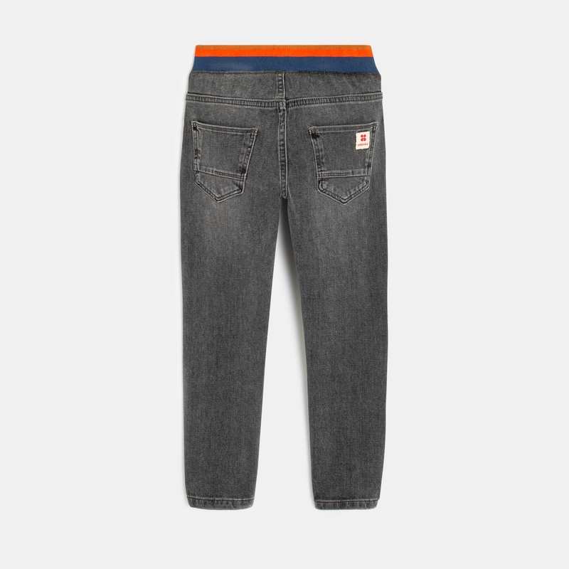 Jean droit garçon denim noir Catimini