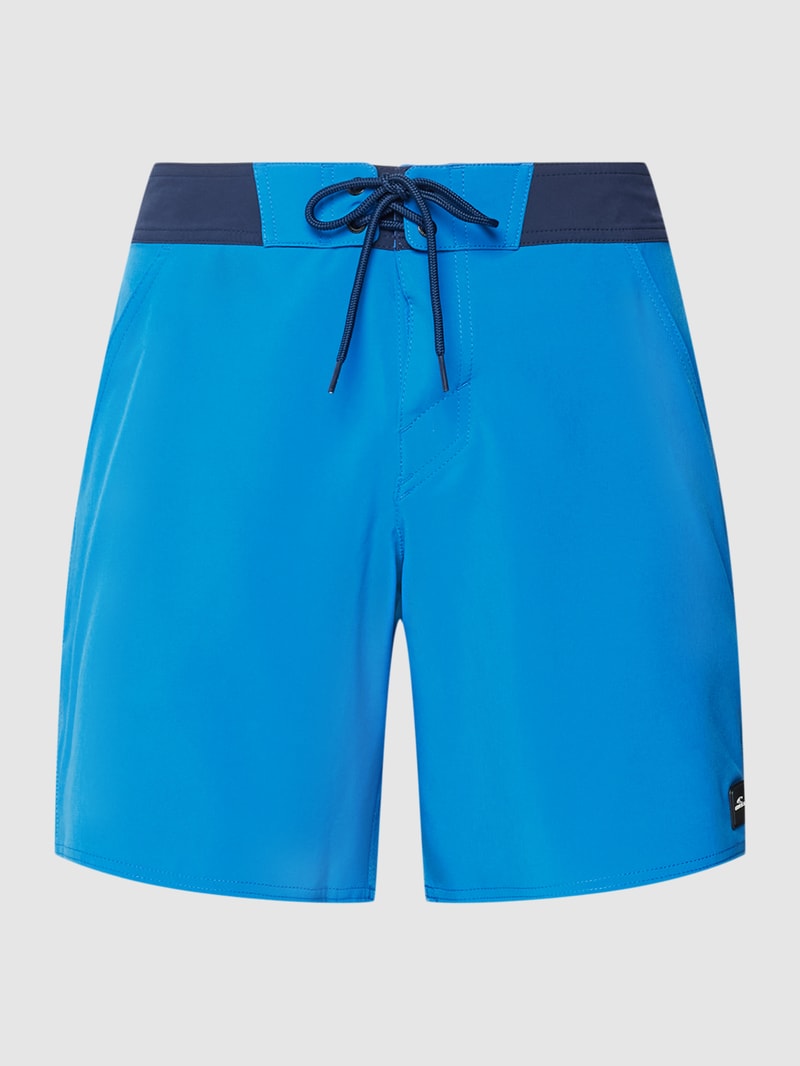 Badehose in Two-Tone-Machart in royalblau