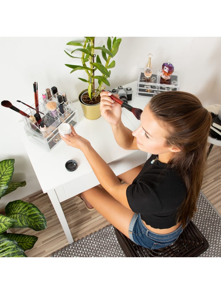 relaxdays Make Up Organizer in Transparent günstig kaufen onesize