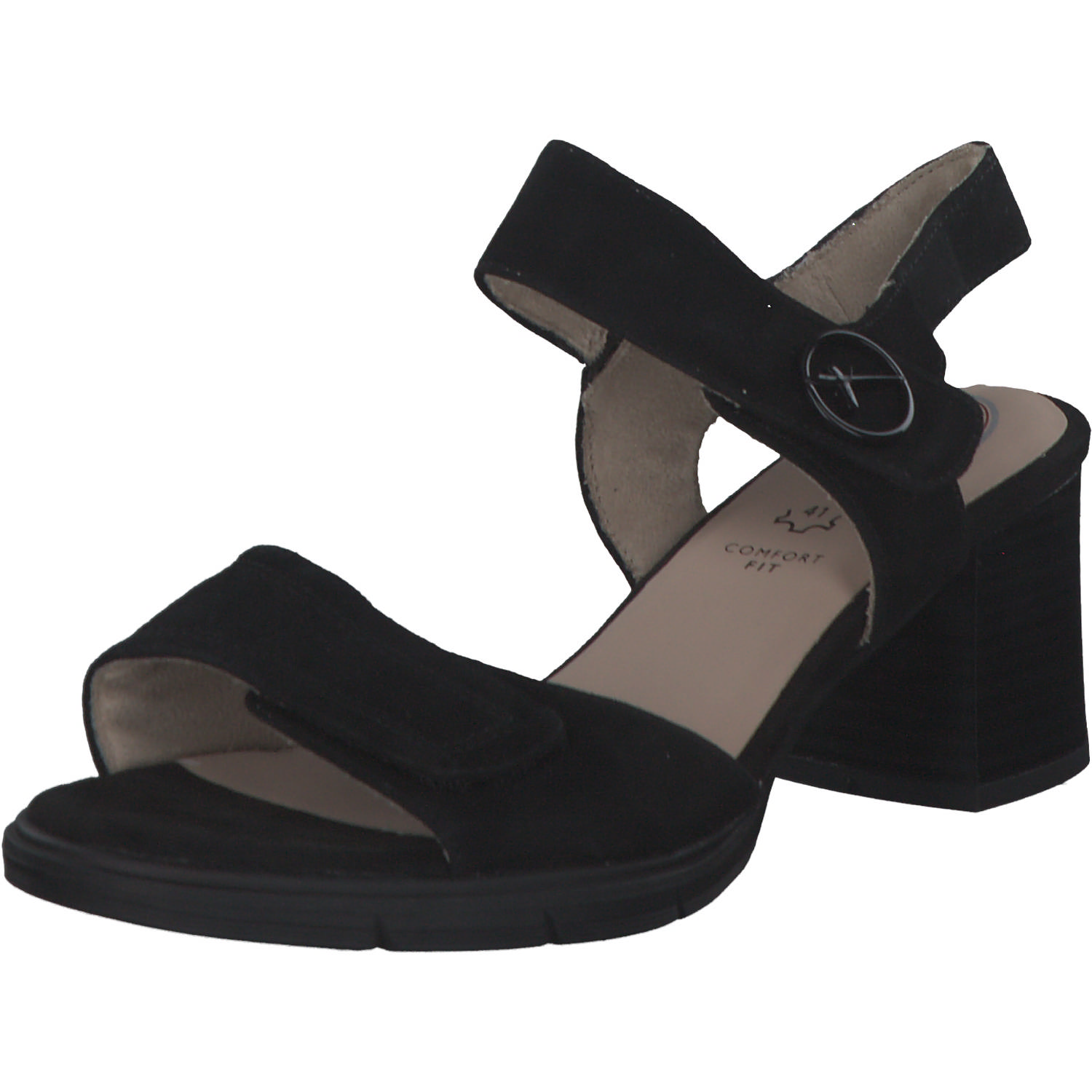 Jana Shoes 88313, Plateau-Sandaletten, Damen, black