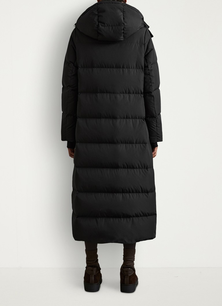 Reiss Dalby longline quilted jacket with belt