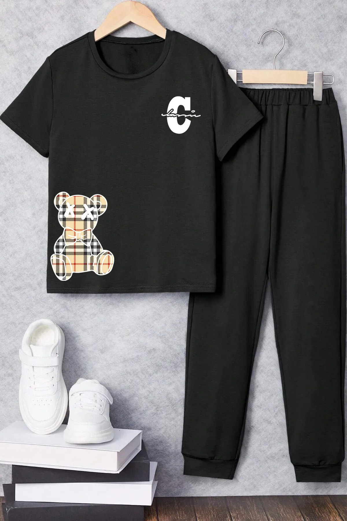 uyguntarz  Sport-Sweatsuit Set - Schwarz - Regular Fit