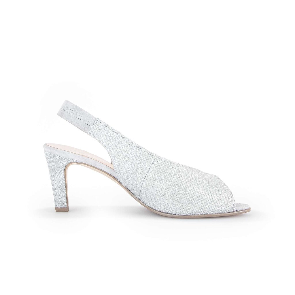 Gabor fashion Peeptoes silber