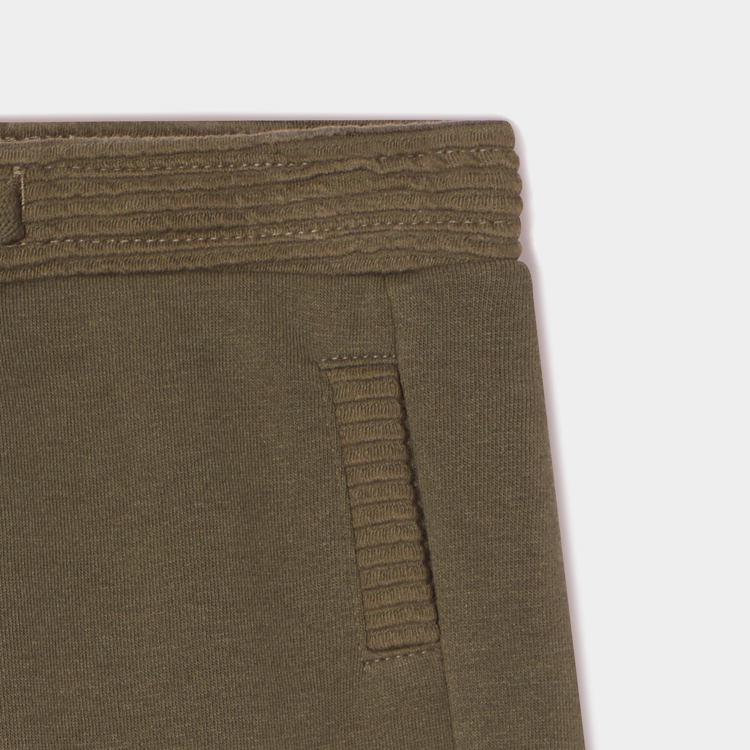 Jogging molleton taille élastiquée vert kaki bébé garçon | La Halle