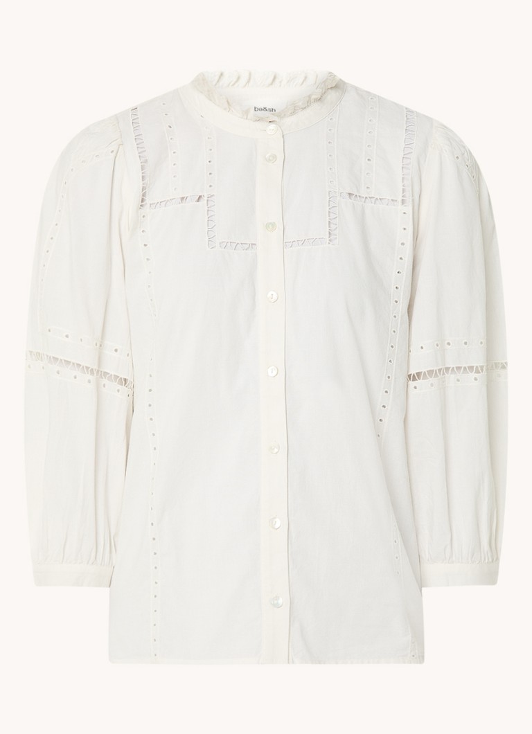 ba&sh Chemise tamie blouse with openwork detail