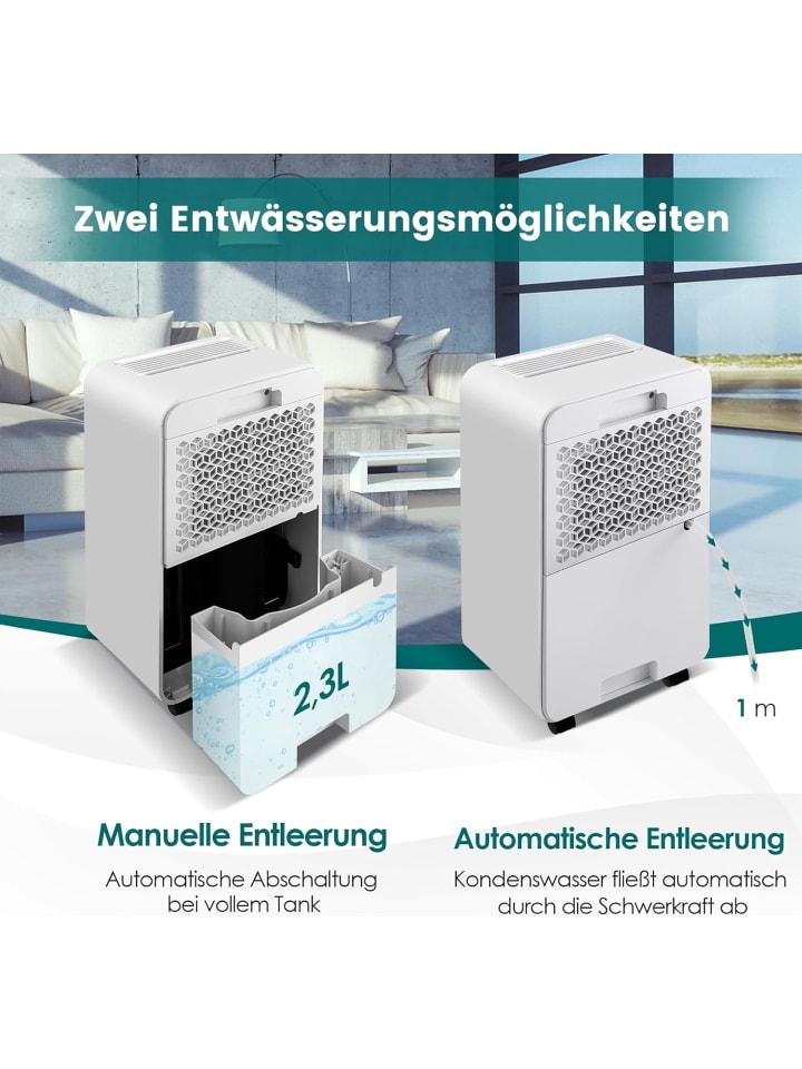 COSTWAY Luftentfeuchter 2,3L in Weiß günstig kaufen onesize